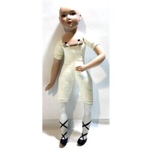 Danbury Mint MBI 1987 Swiss Porcelain Doll No Clothes Vintage 10" Collectible